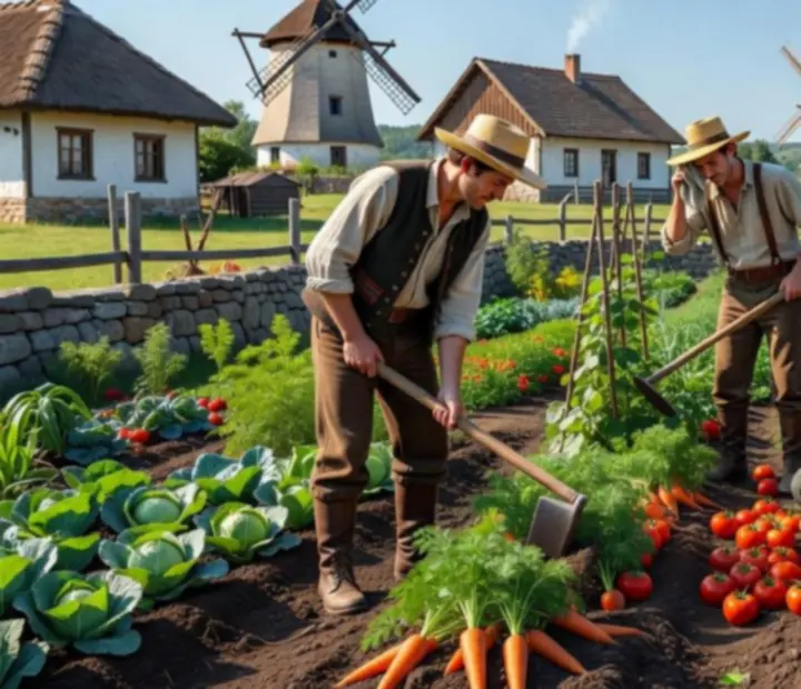 Farm Up játékosok együttműködése, közös betakarítás és cserekereskedelem egy farmon
